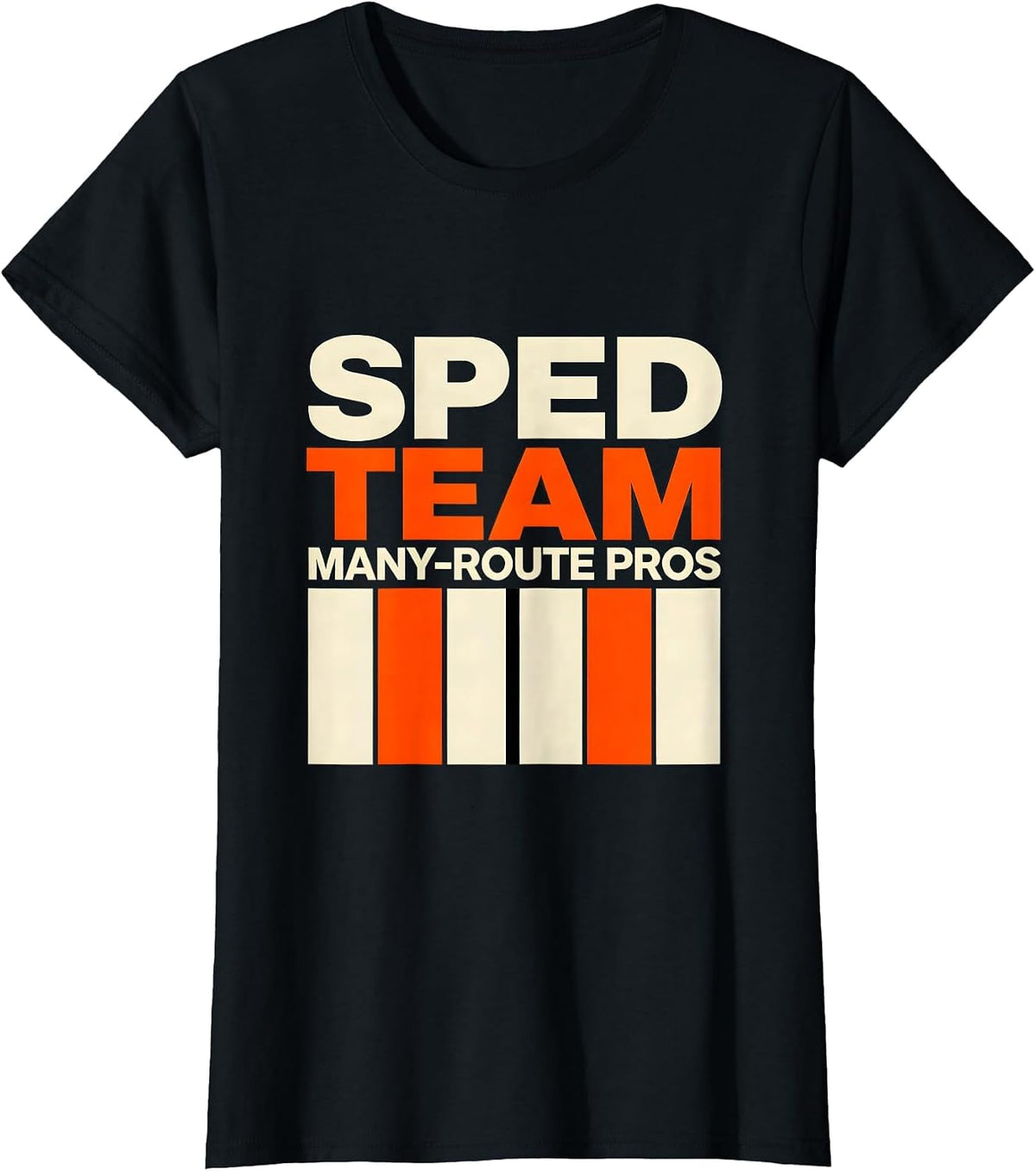SPED Team Many-Route Pros Special Education Teacher T-Shirt - Black