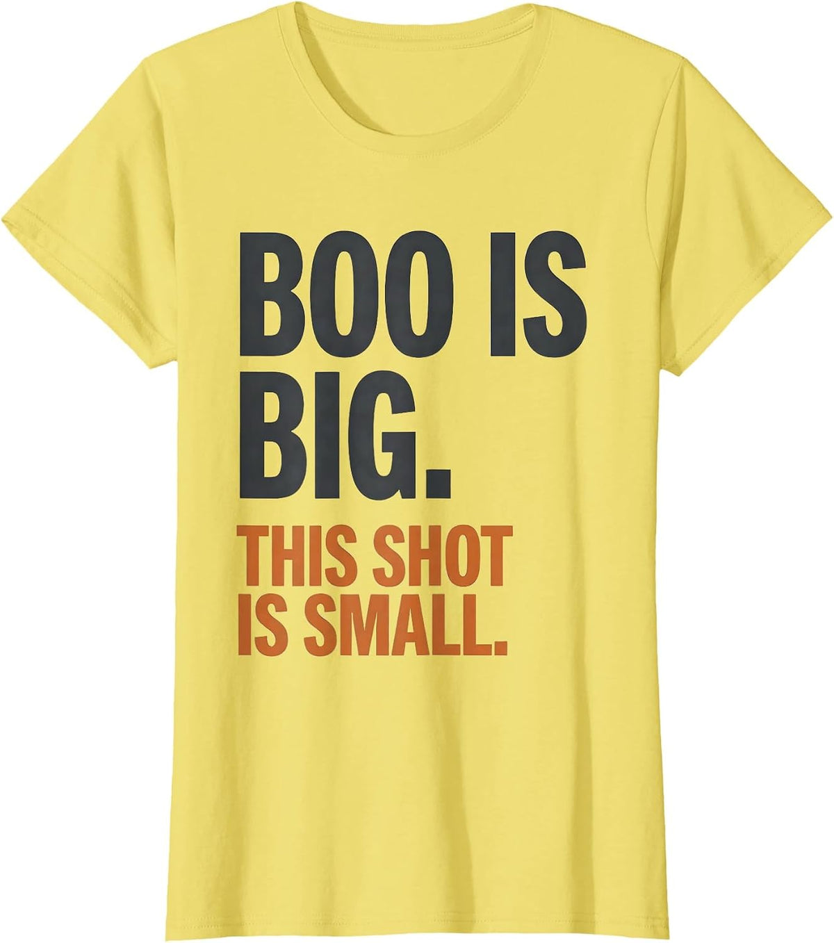 Women's Boo Is Big This Shot Is Small Funny Halloween Nurse Flu Shot T-Shirt - Lemon Yellow