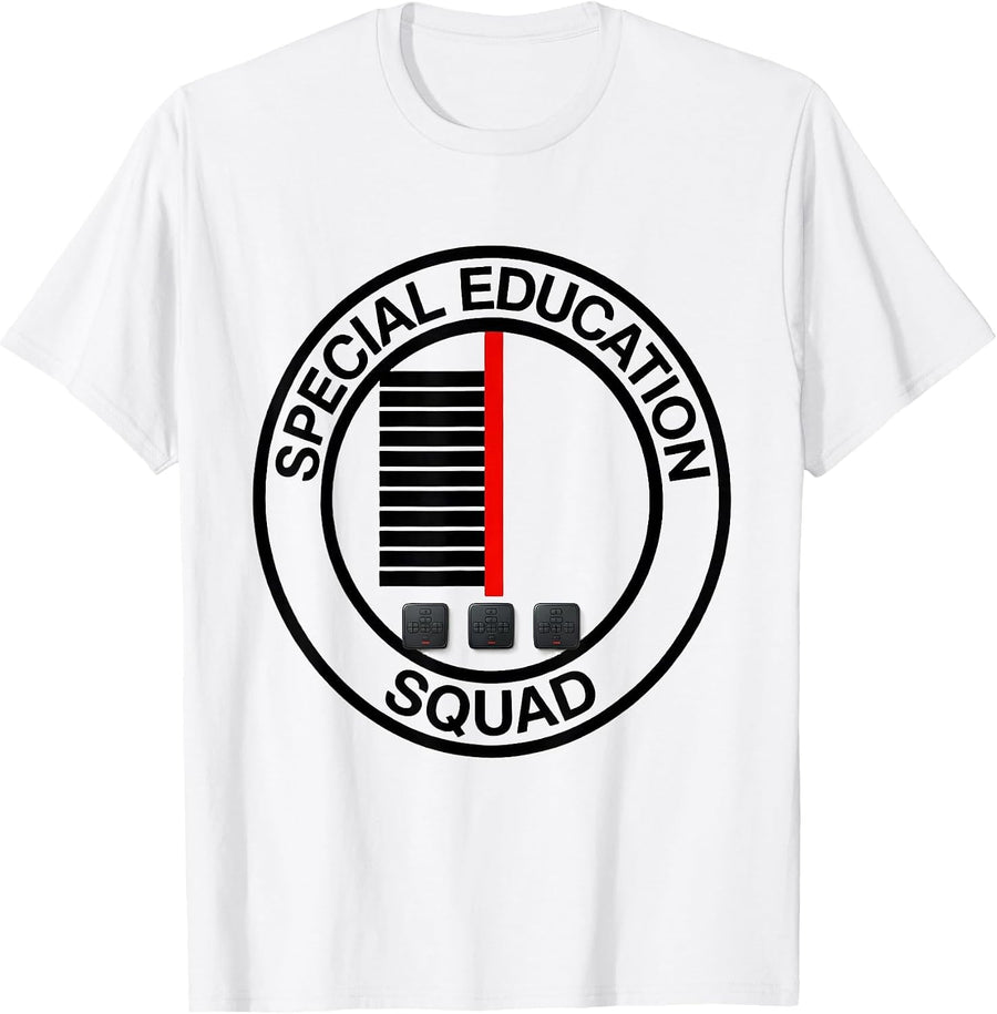 Men's Special Education Squad Retro SPED Teacher Team Pride T-Shirt - White