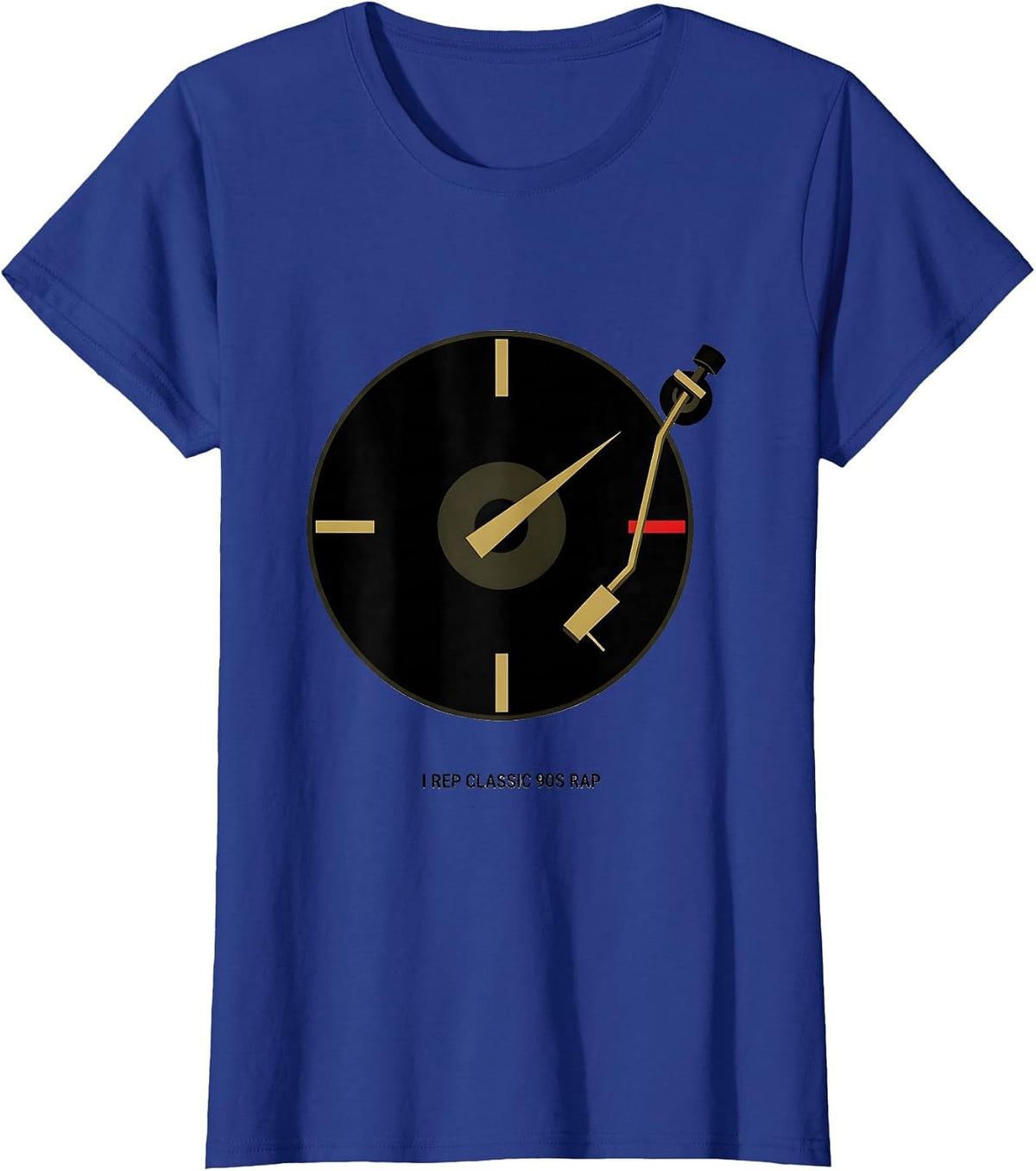 Women's I Rep Classic 90s Rap Urban Nostalgic Hip Hop Streetwear T-Shirt - Royal Blue