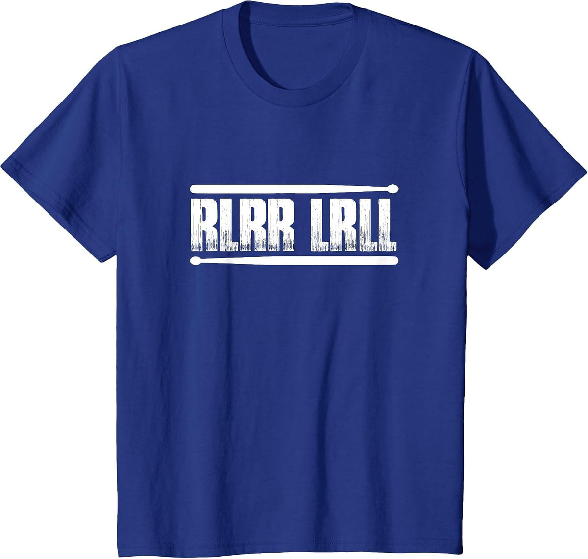 Drummer Paradiddle Drum Stick T-Shirt - Royal Blue