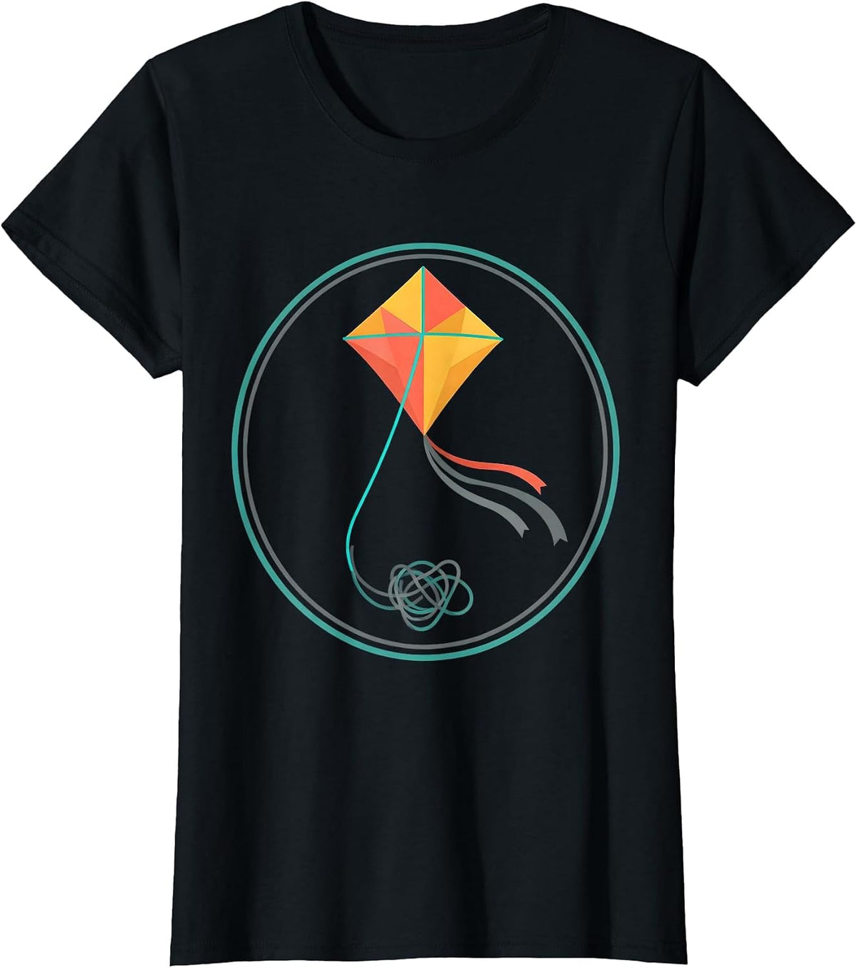 Suicide Prevention Awareness Kite Soaring Hope Design T-Shirt - Black