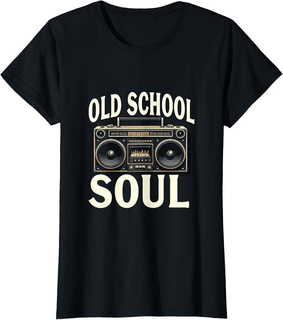 Old School Soul Hip Hop Graphic Design for Men T-Shirt - Black