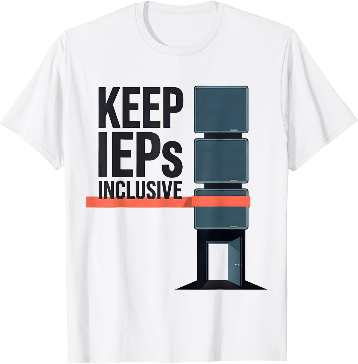 Men's Keep IEPs Inclusive Special Education Teacher Autism T-Shirt - White