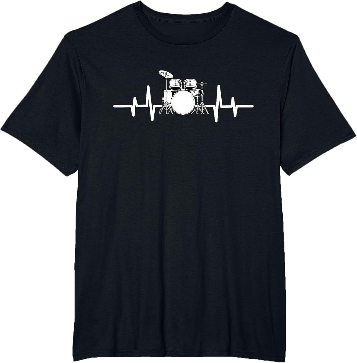 Drum Set Drums Drummer Drumsticks Bass T-Shirt - Black