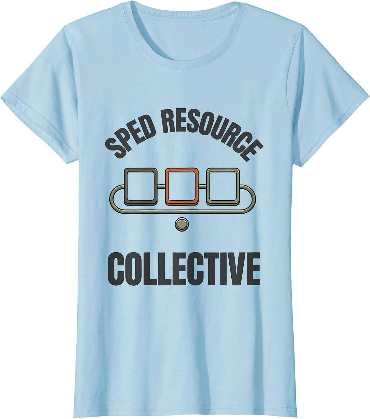 Women's SPED Resource Collective Special Education Teacher Squad T-Shirt - Baby Blue