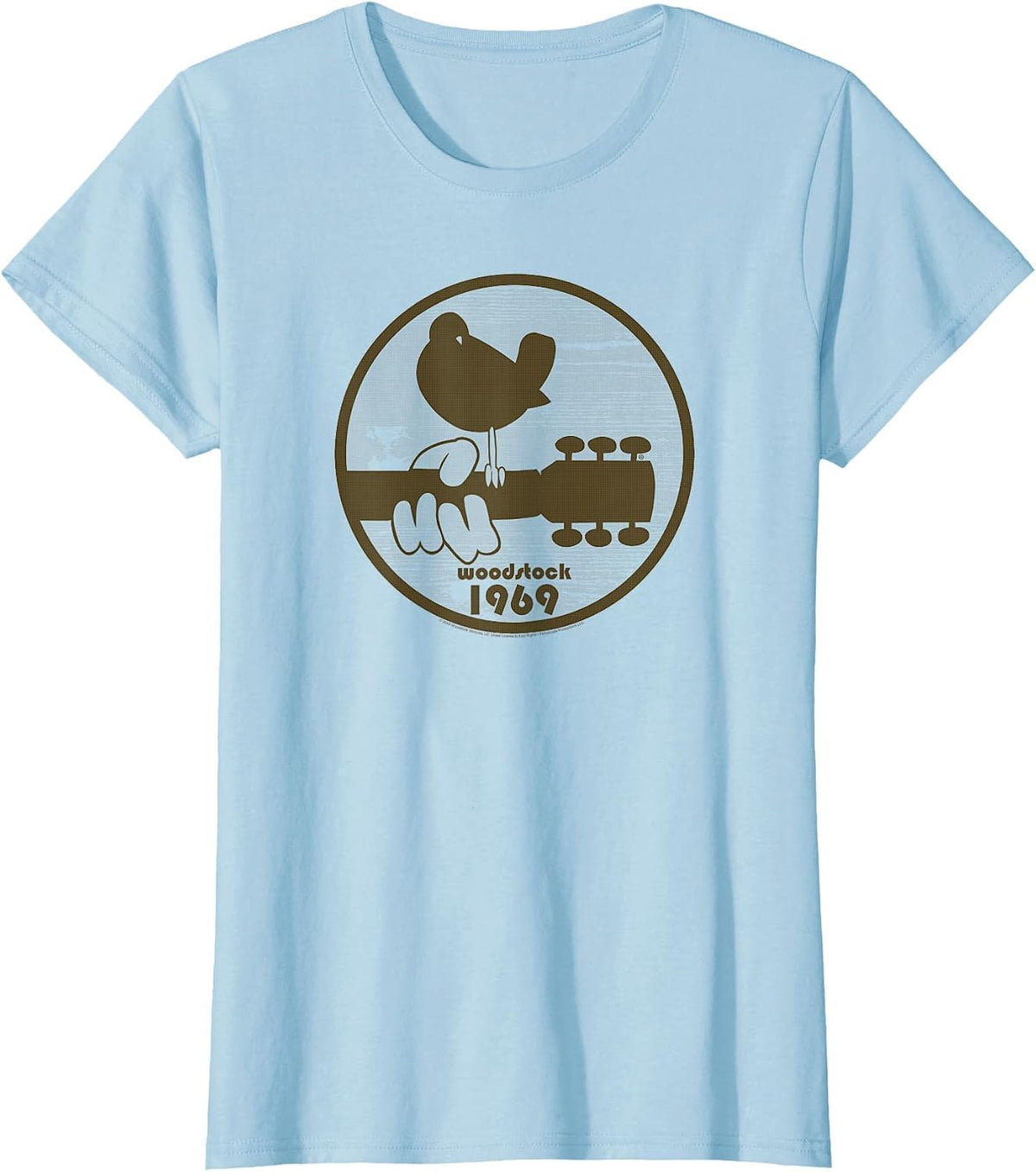 Woodstock - 1969 Bird Logo T-Shirt - Baby Blue