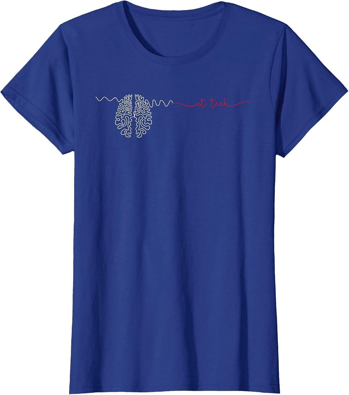 CT Technologist Minimalist Cat Scan Tech CT Technician Radio T-Shirt - Royal Blue