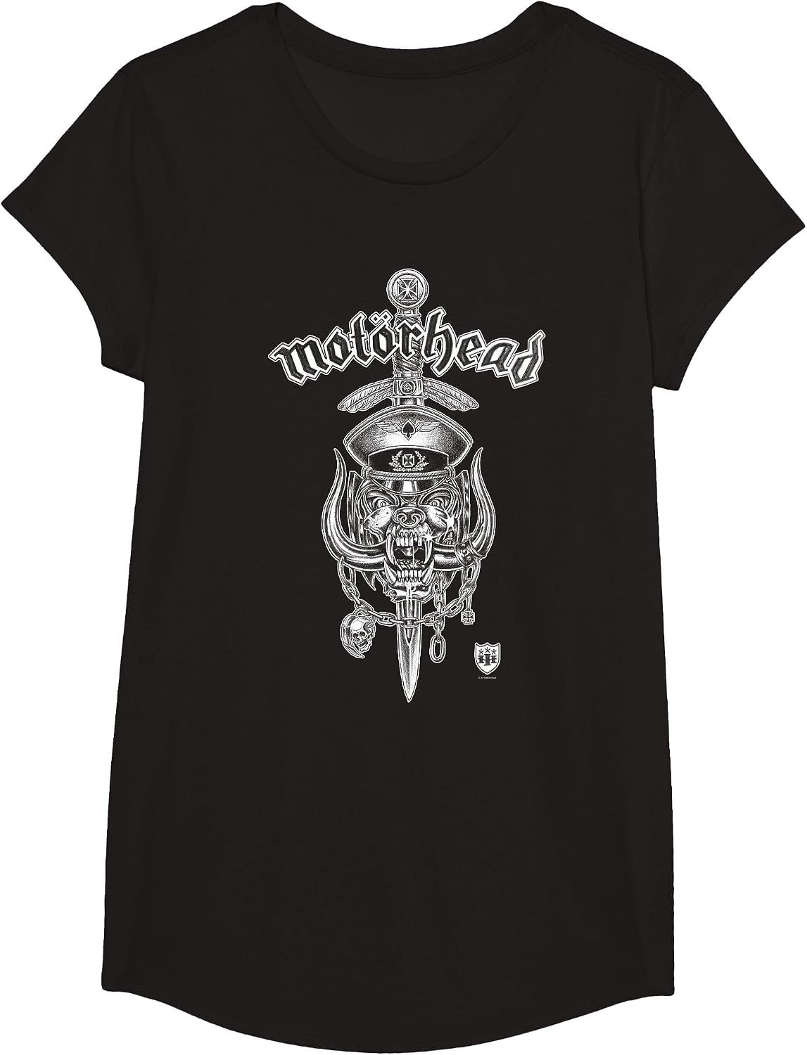 Motörhead Warpig Dagger T-Shirt - Girls Black