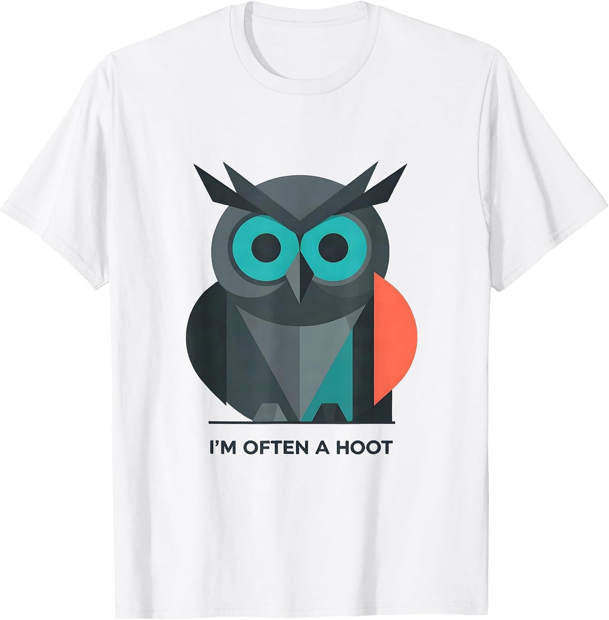 Men's I'm Often A Hoot Vintage Owl Bird Lover Humor Retro T-Shirt - White