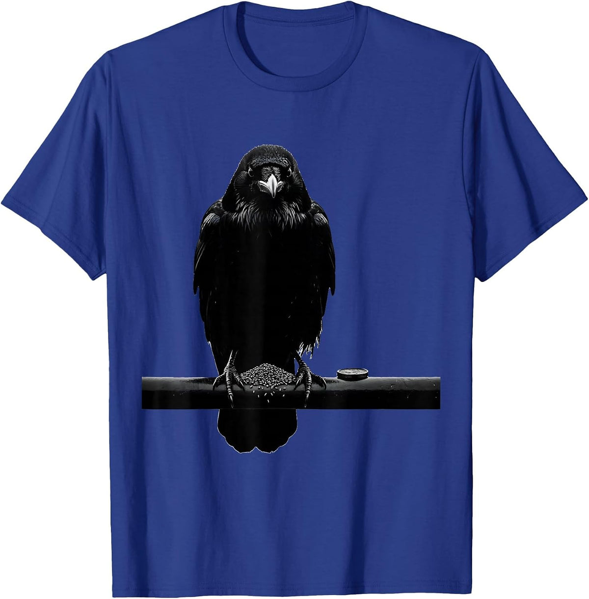 Black Crow Silhouette Gothic Dark Humor Bird Lover Gift T-Shirt - Royal Blue