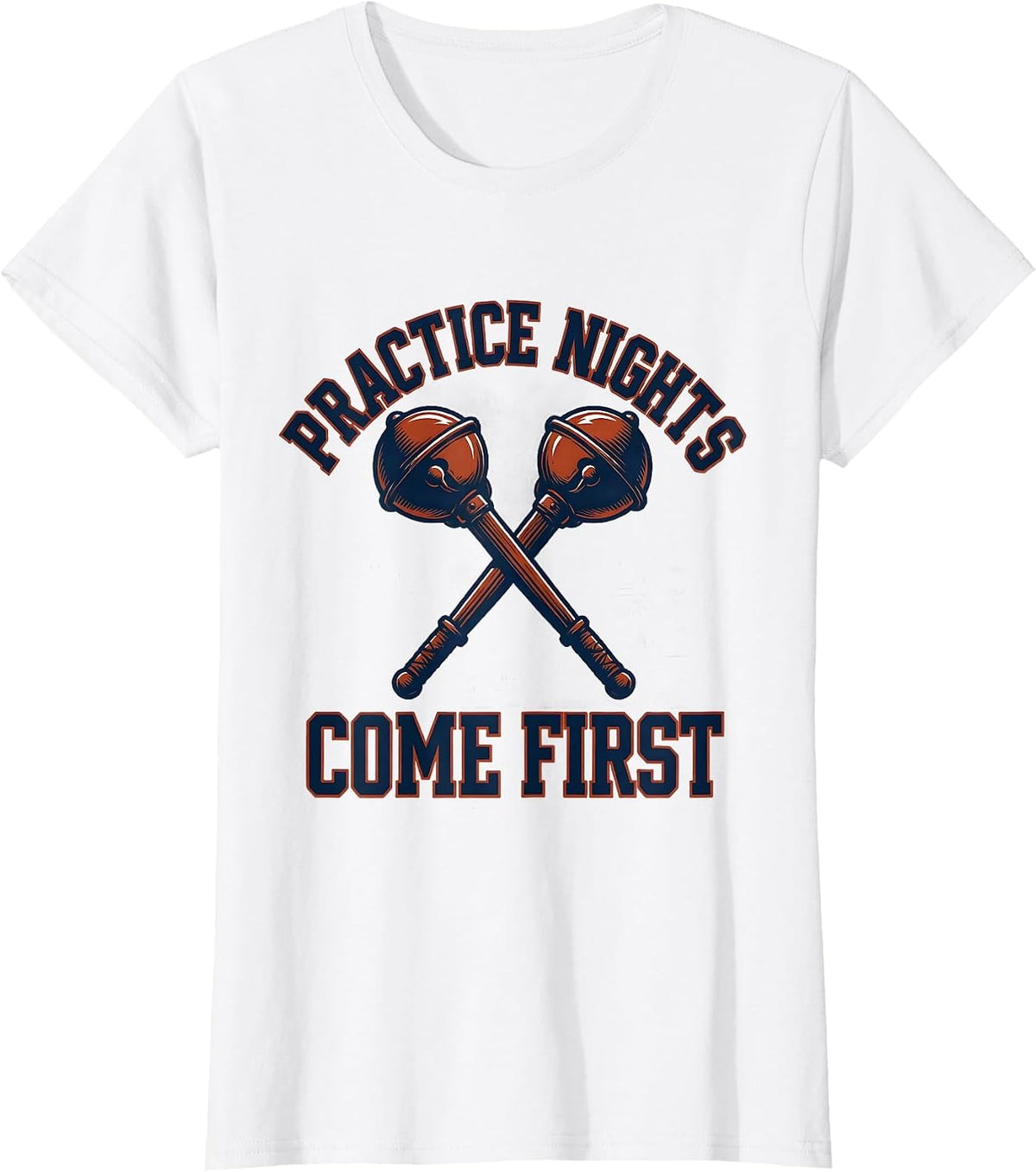 Practice Nights Come First Funny Fencing Sport Club Humor T-Shirt - White
