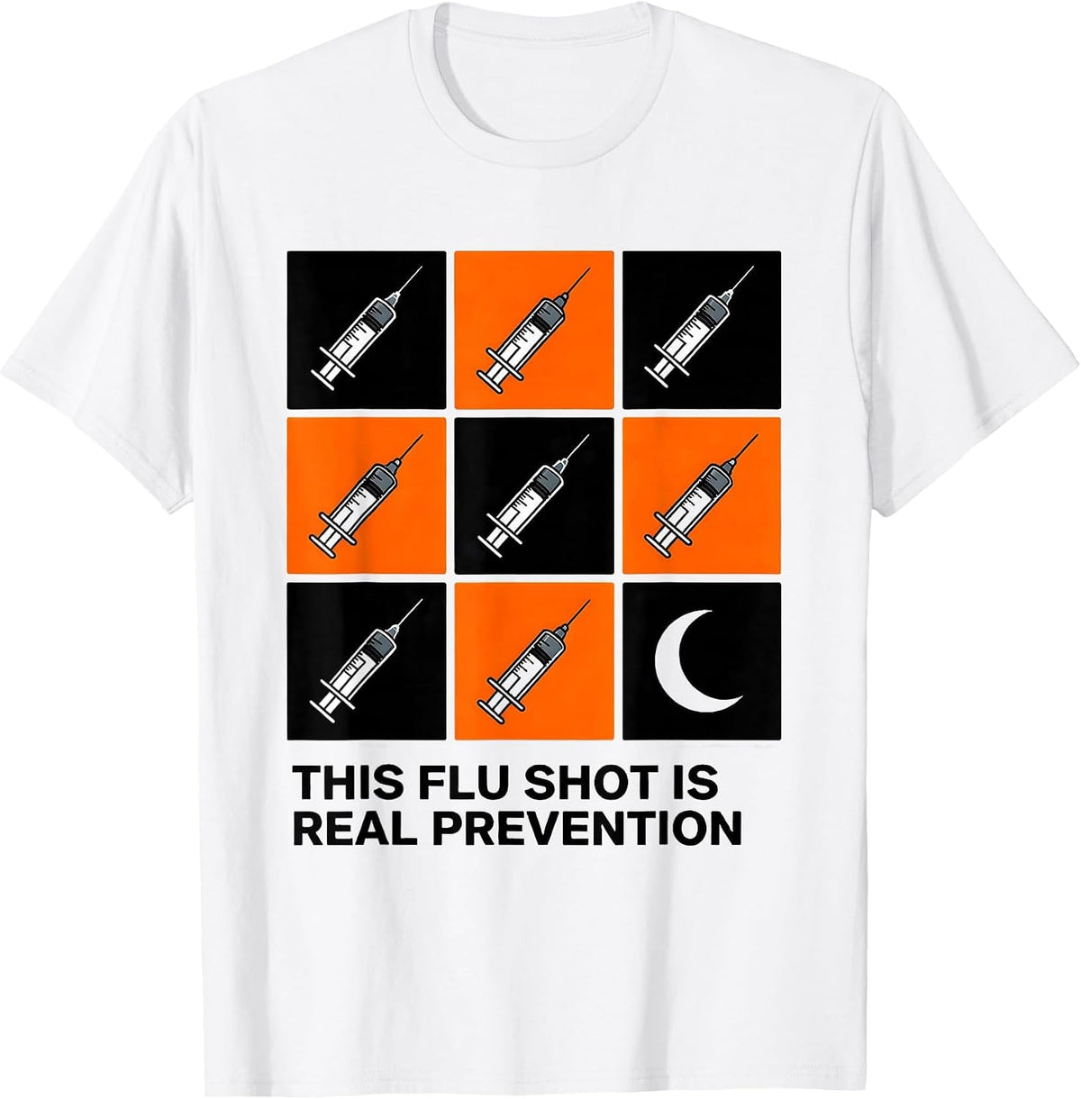 Men's This Flu Shot Is Real Prevention Funny Nurse Doctor T-Shirt - White