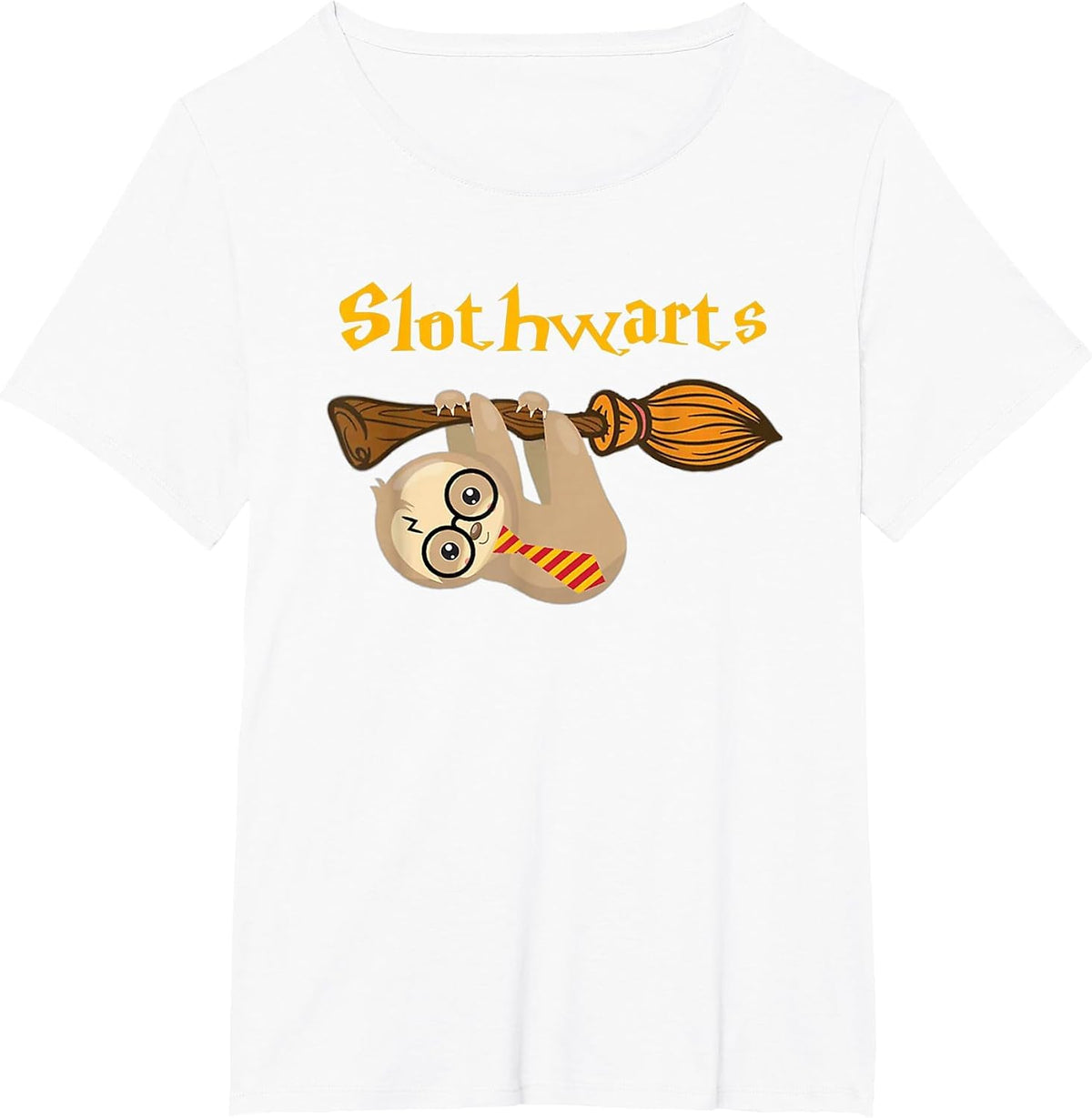 Harry Cute Sloth Slothwarts T-Shirt - White
