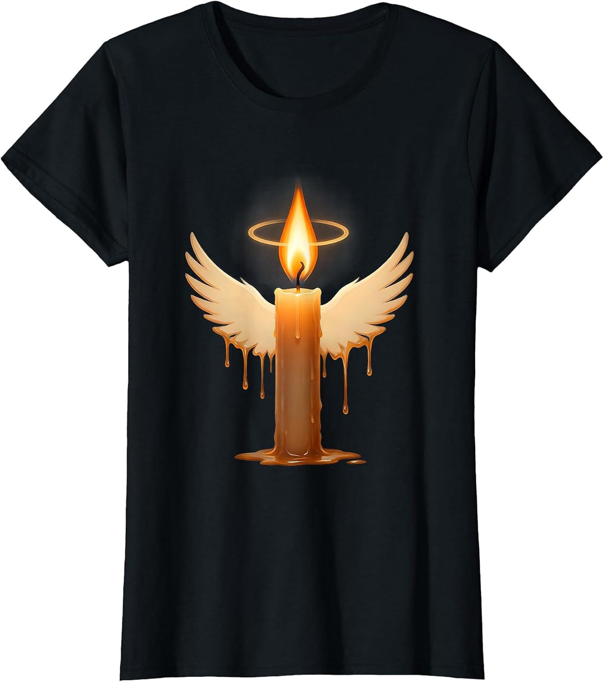 Suicide Awareness Single Candle Flame In Darkness T-Shirt - Black
