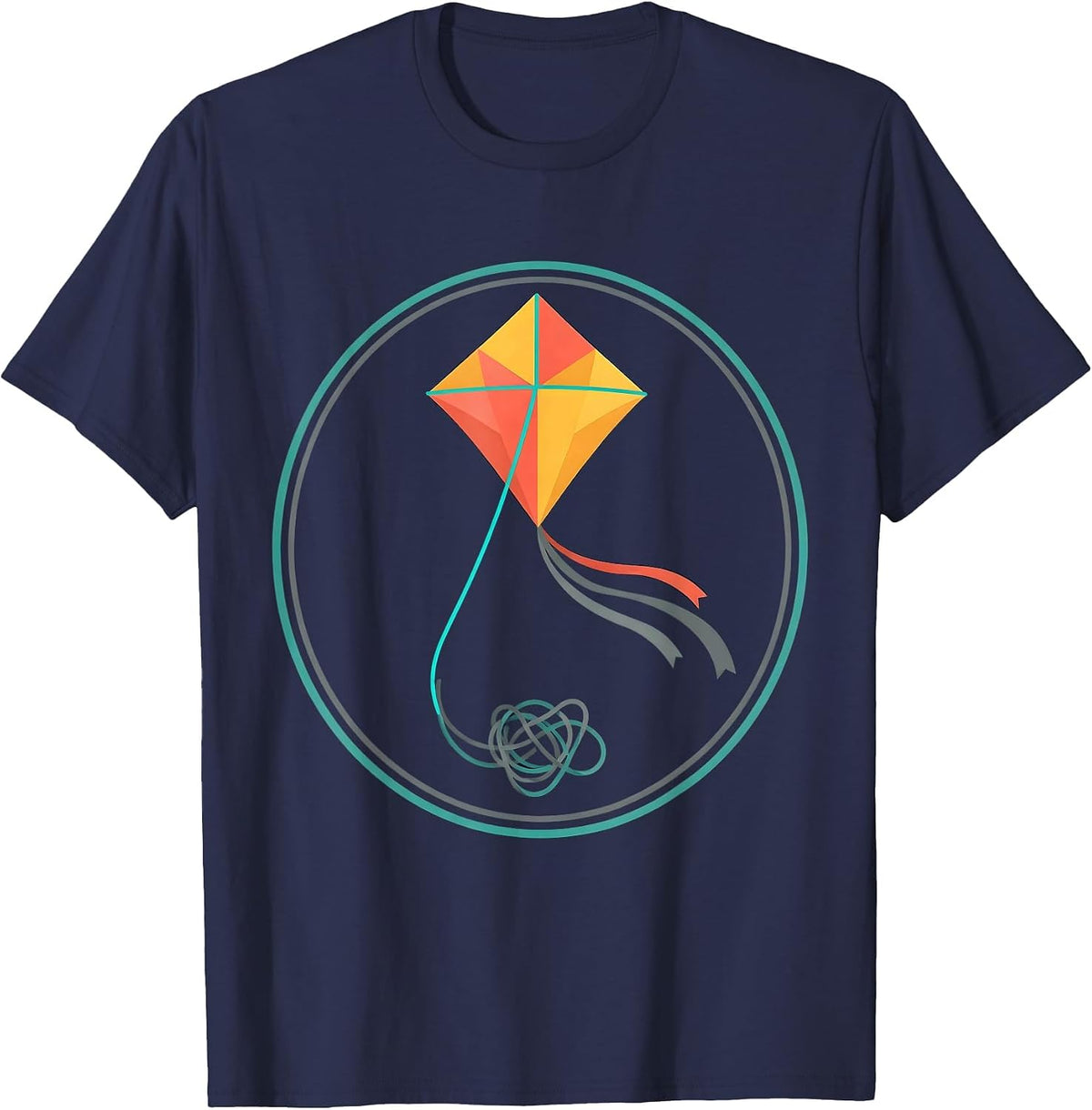 Suicide Prevention Awareness Kite Soaring Hope Design T-Shirt - Navy Blue