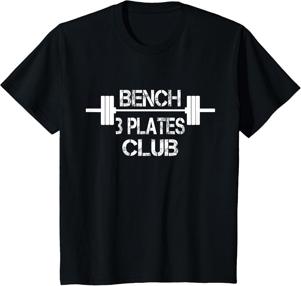 Bench 3 Plates Club T-Shirt - Black