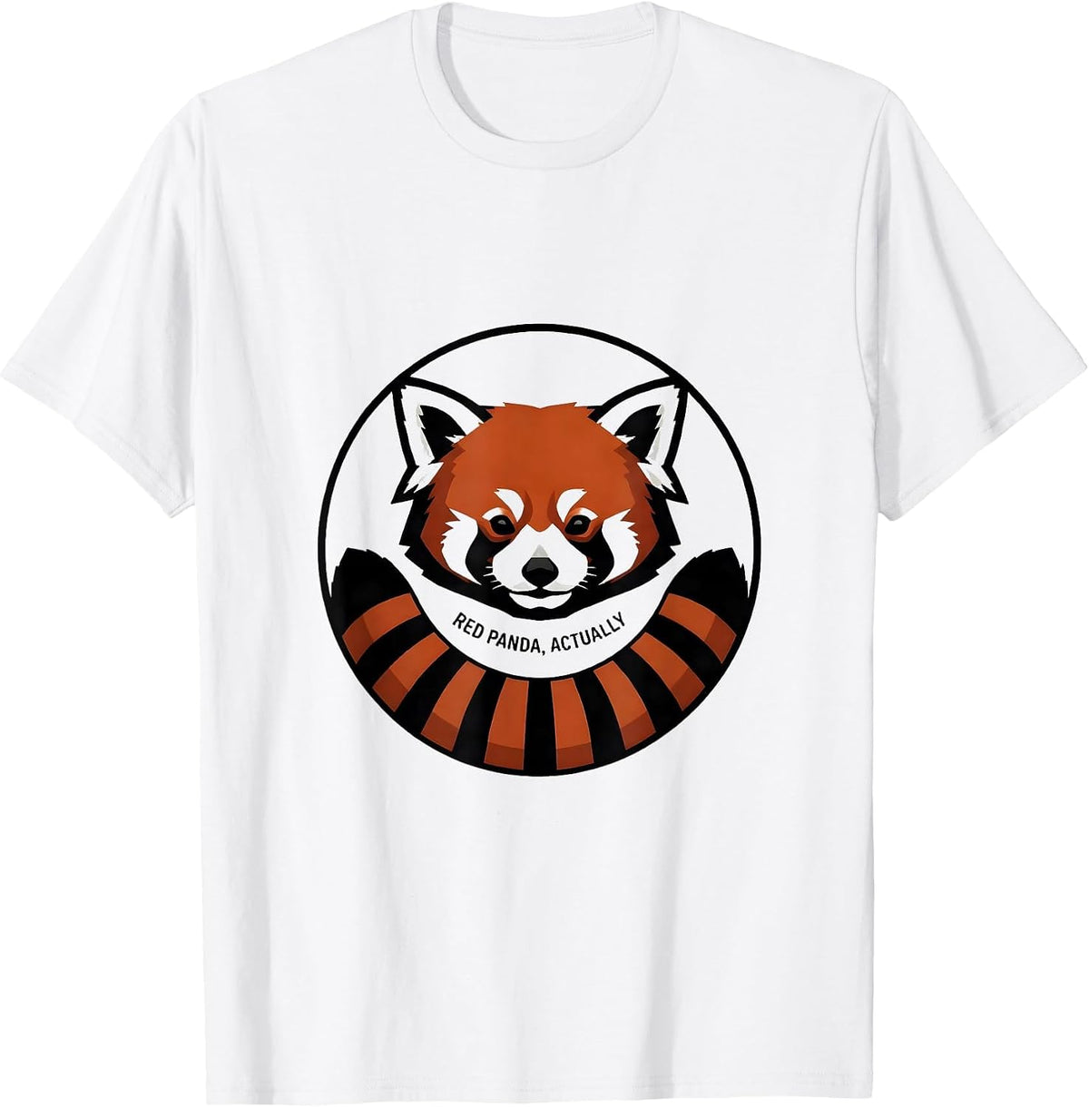 Men's Red Panda, Actually Funny Cute Panda Lover Humor T-Shirt - White