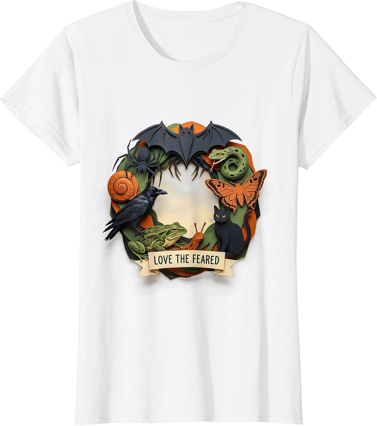 Love The Feared Cute Misunderstood Creatures Animal Lover T-Shirt - White