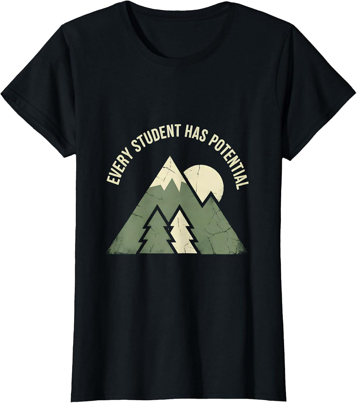 Every Student Has Potential Special Education Design T-Shirt - Black