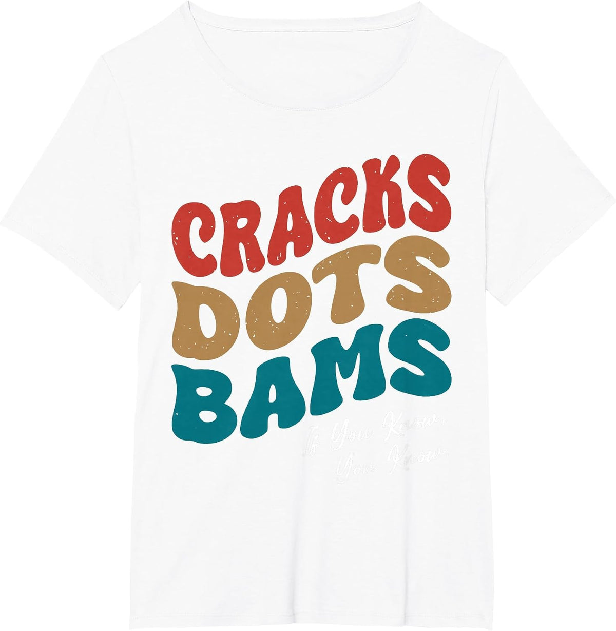 Cracks Dots Bams Mahjong Humor If You Know T-Shirt - White