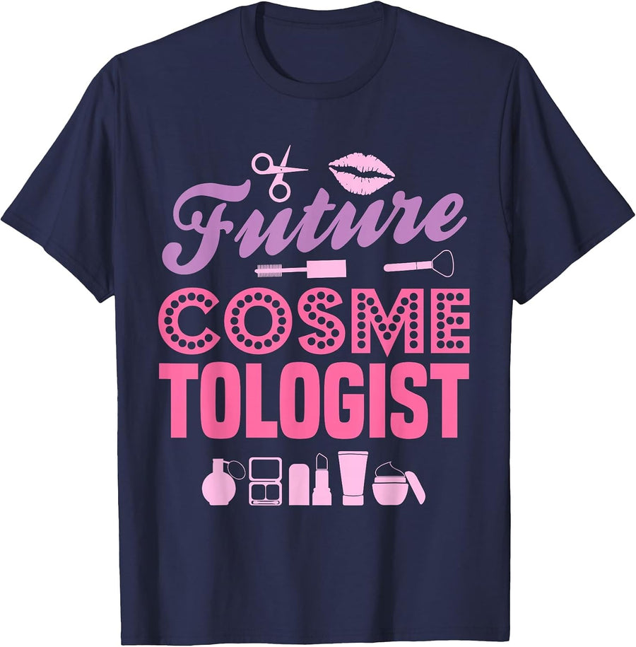 Future Cosmetologist Children's T-Shirt T-Shirt - Navy Blue