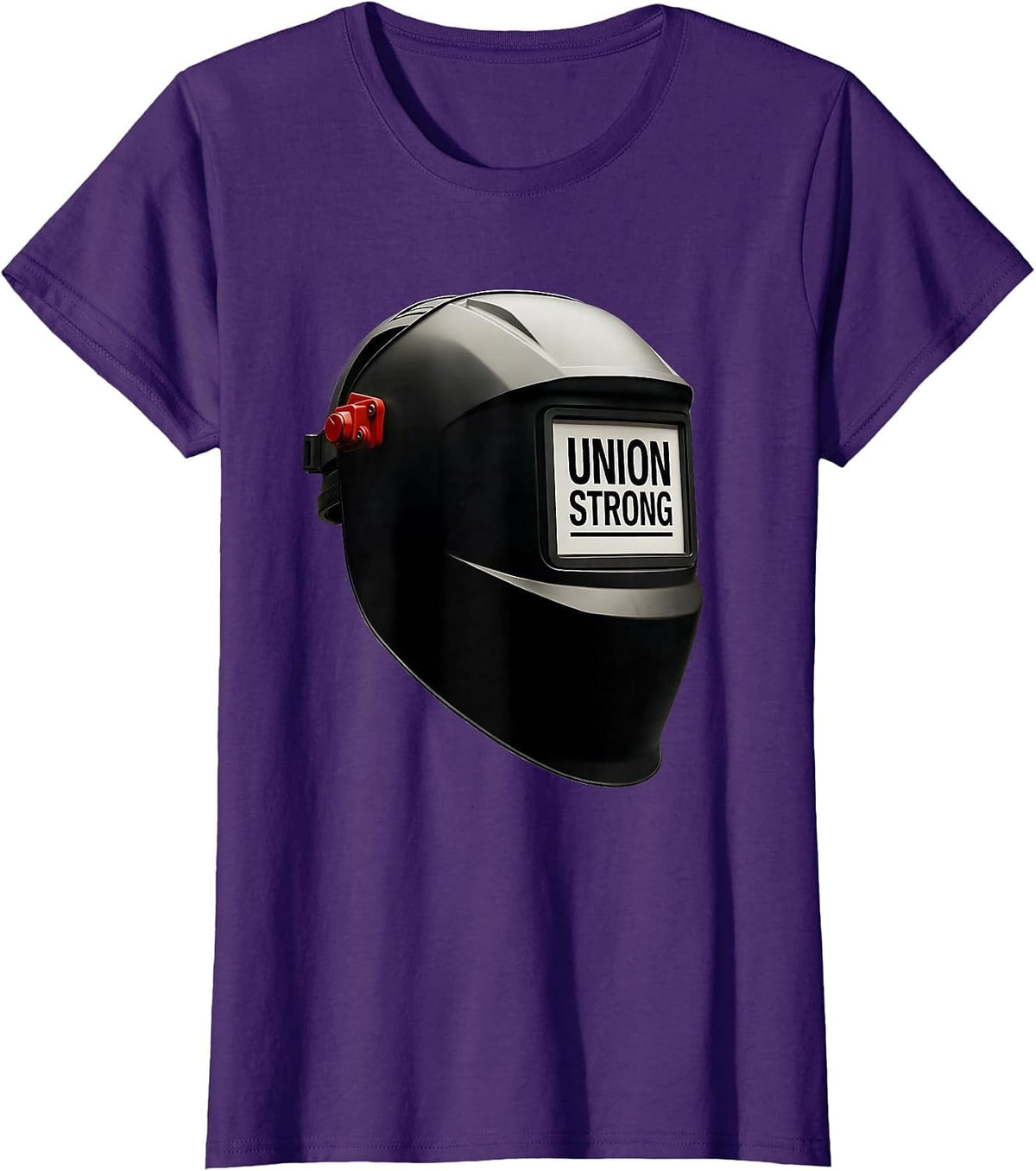 Women's Union Strong Skilled Trades Worker Labor Day Solidarity T-Shirt - Purple