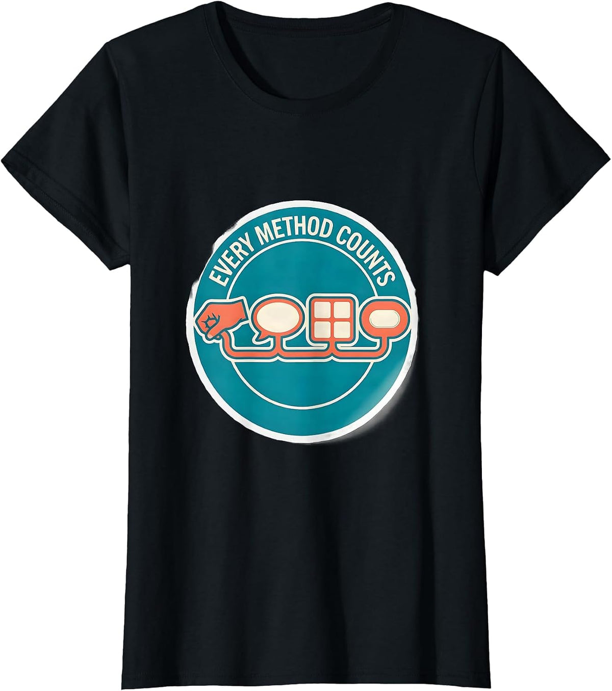 Every Method Counts Inclusive Special Education Teacher T-Shirt - Black