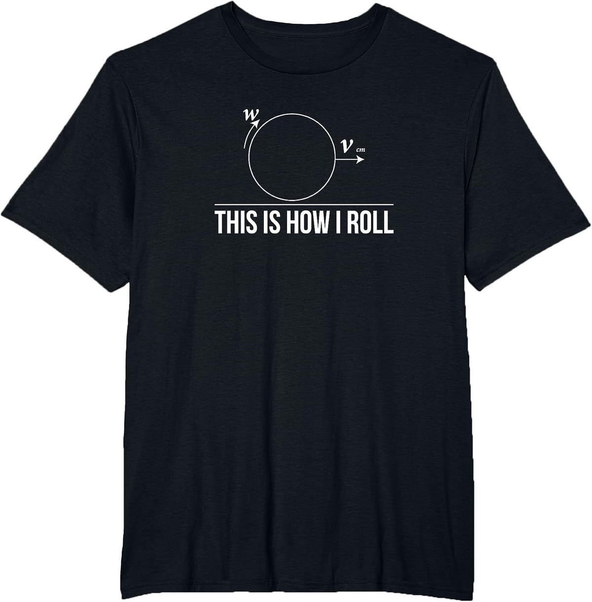This is How I roll Sarcasm Novelty Shirt Math Funny Math T-Shirt - Black