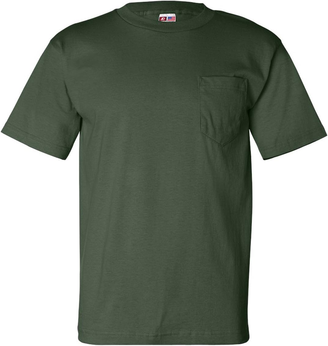 Bayside Apparel 6.1 oz. Basic Pocket T-Shirt (BA7100) - Forest Green