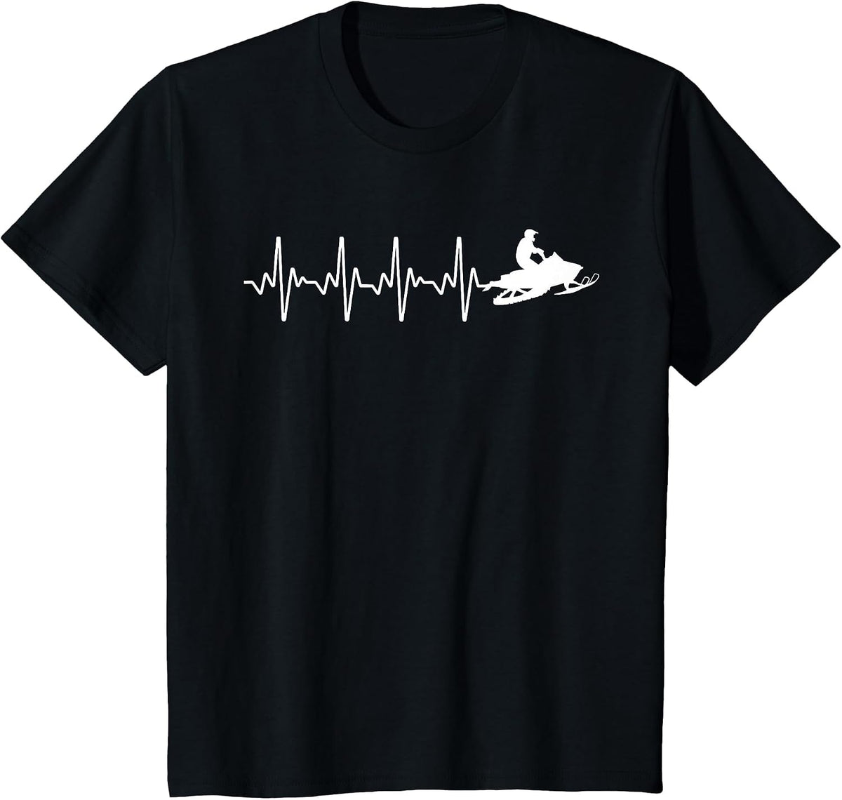 Snowmobile Art for Men Women Snowmobiling Snowmobile Lover T-Shirt - Black