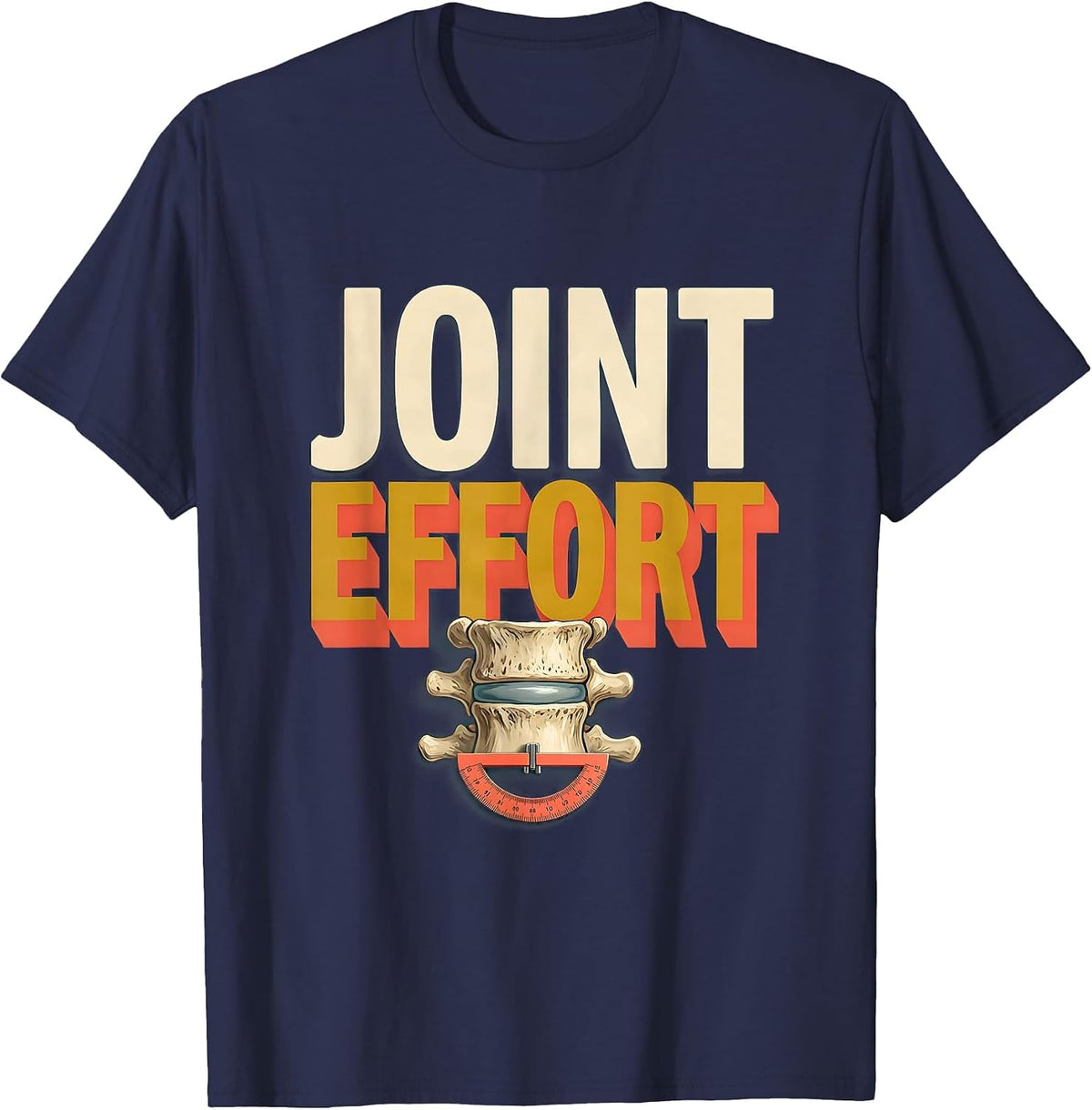 Men's Joint Effort Physical Therapist Occupational Therapist Rehab T-Shirt - Navy Blue