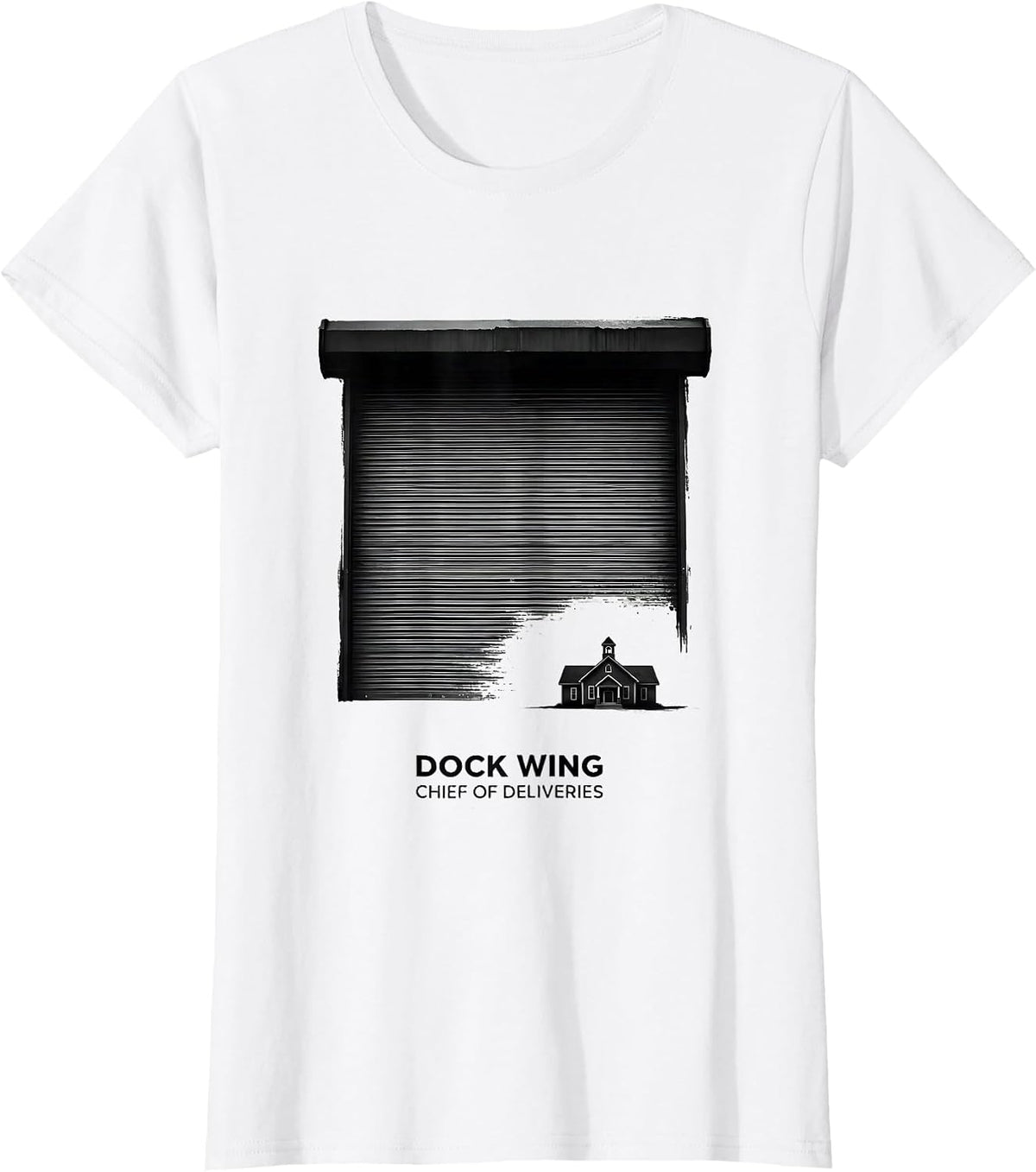 Women's Dock Wing Chief Of Deliveries Funny School Custodian Janitor T-Shirt - White