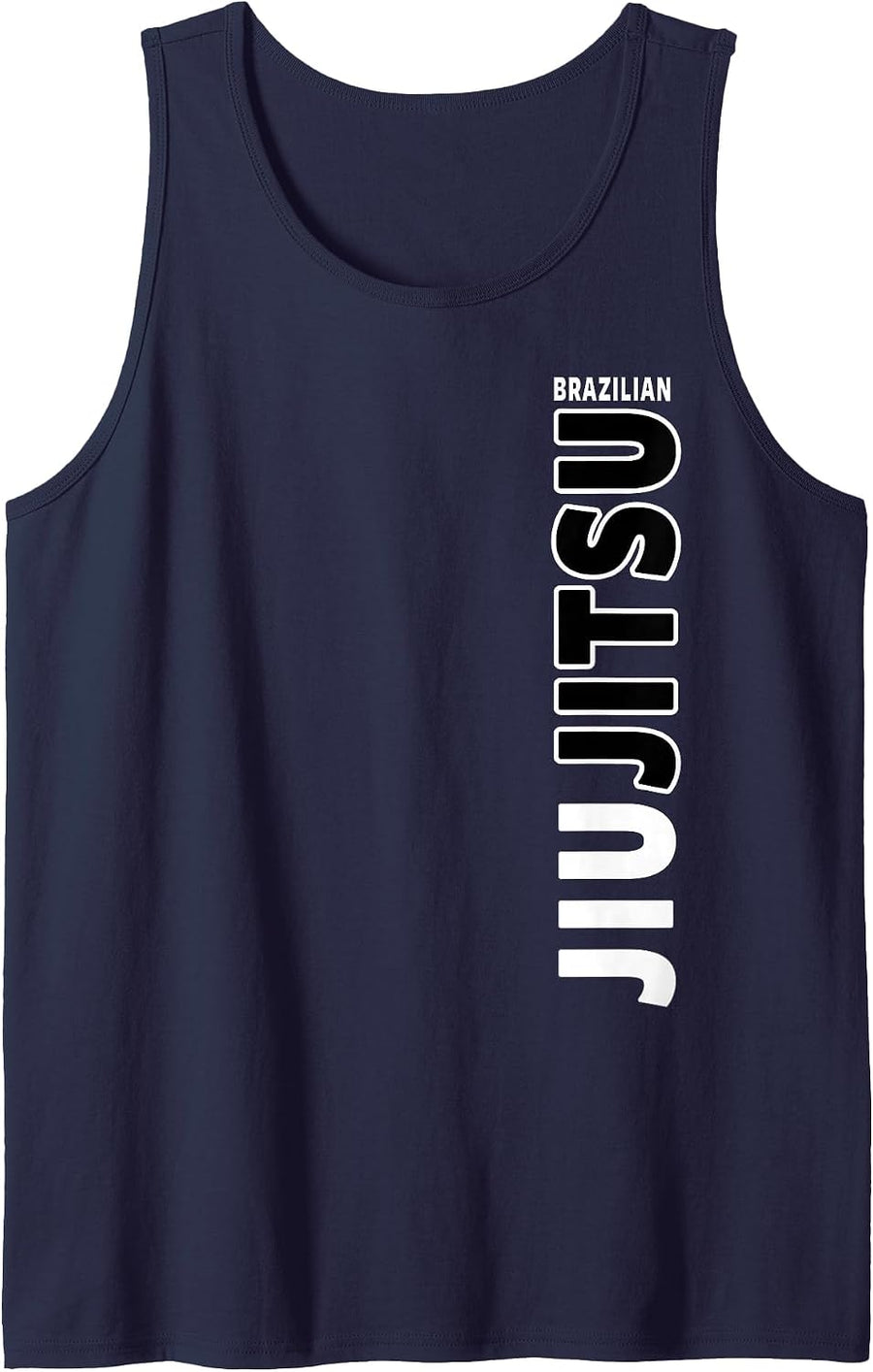 Jiu Jitsu Clothing & MMA Apparel - Brazilian Jiu Jitsu Tank Top - Navy Blue