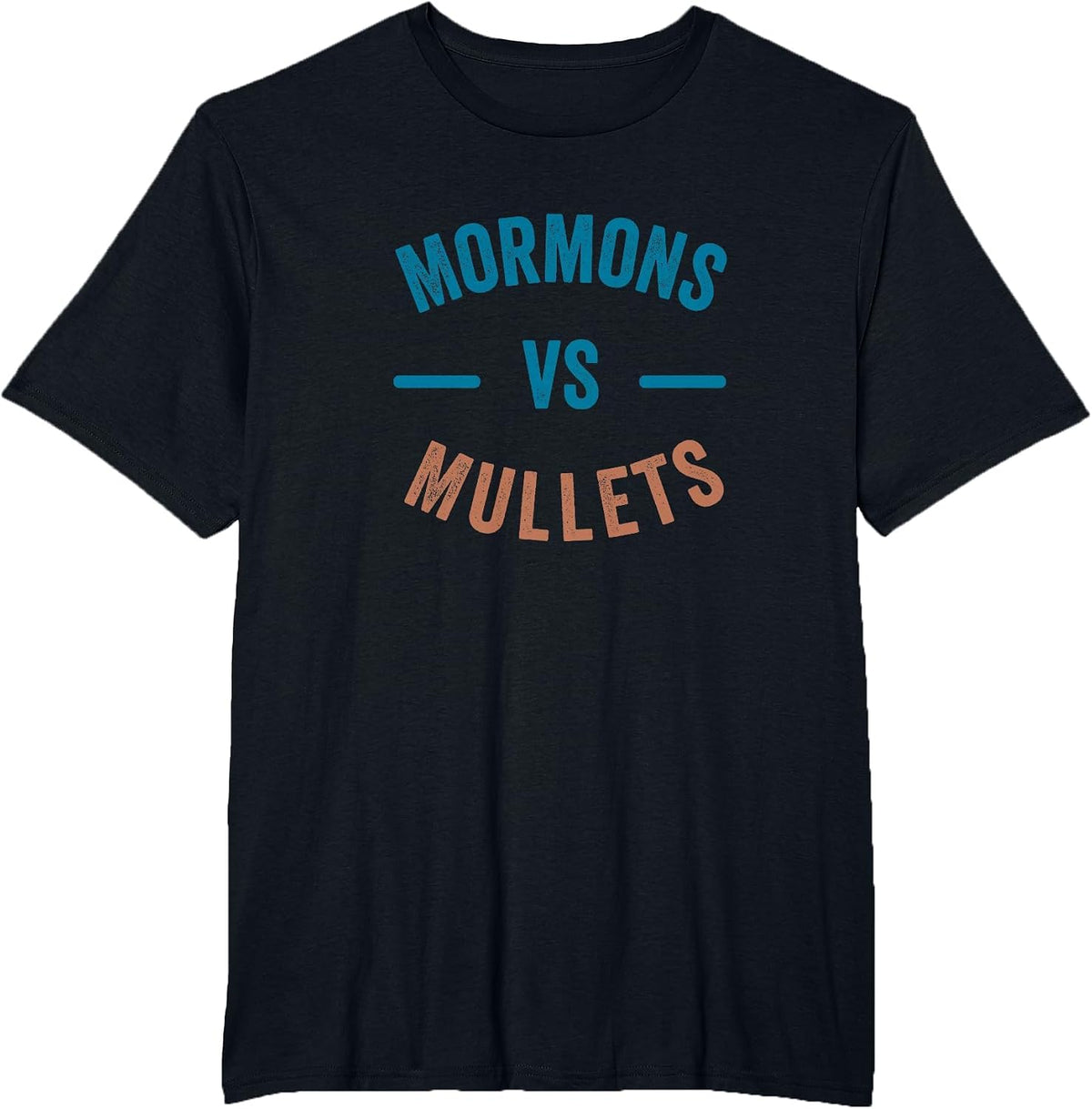 Mormons vs Mullets T-Shirt - Black