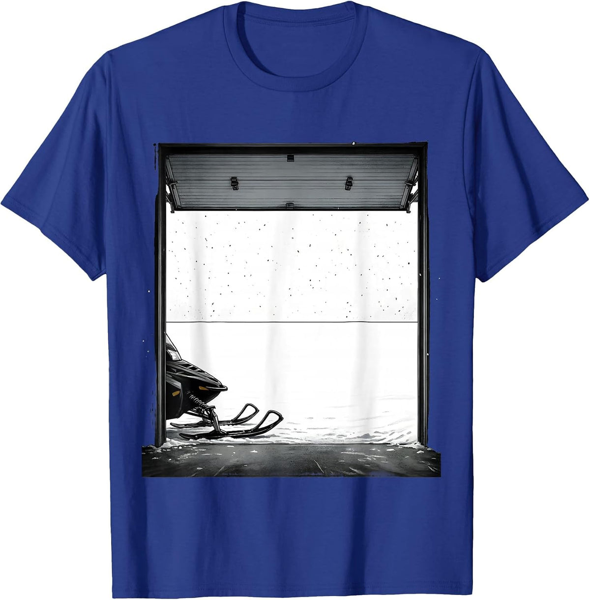 Men's Snowmobile Nose Minimalist Winter Riding Humor T-Shirt - Royal Blue