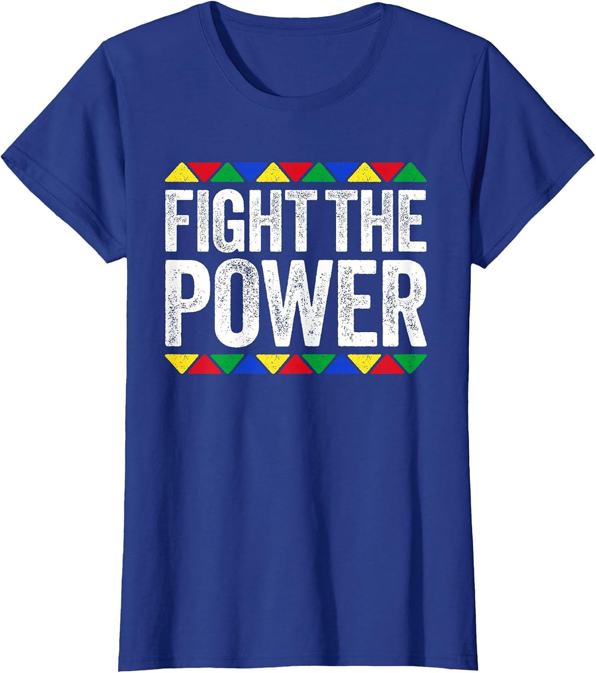 Fight The Power Shirt Black History Month T-Shirt - Royal Blue