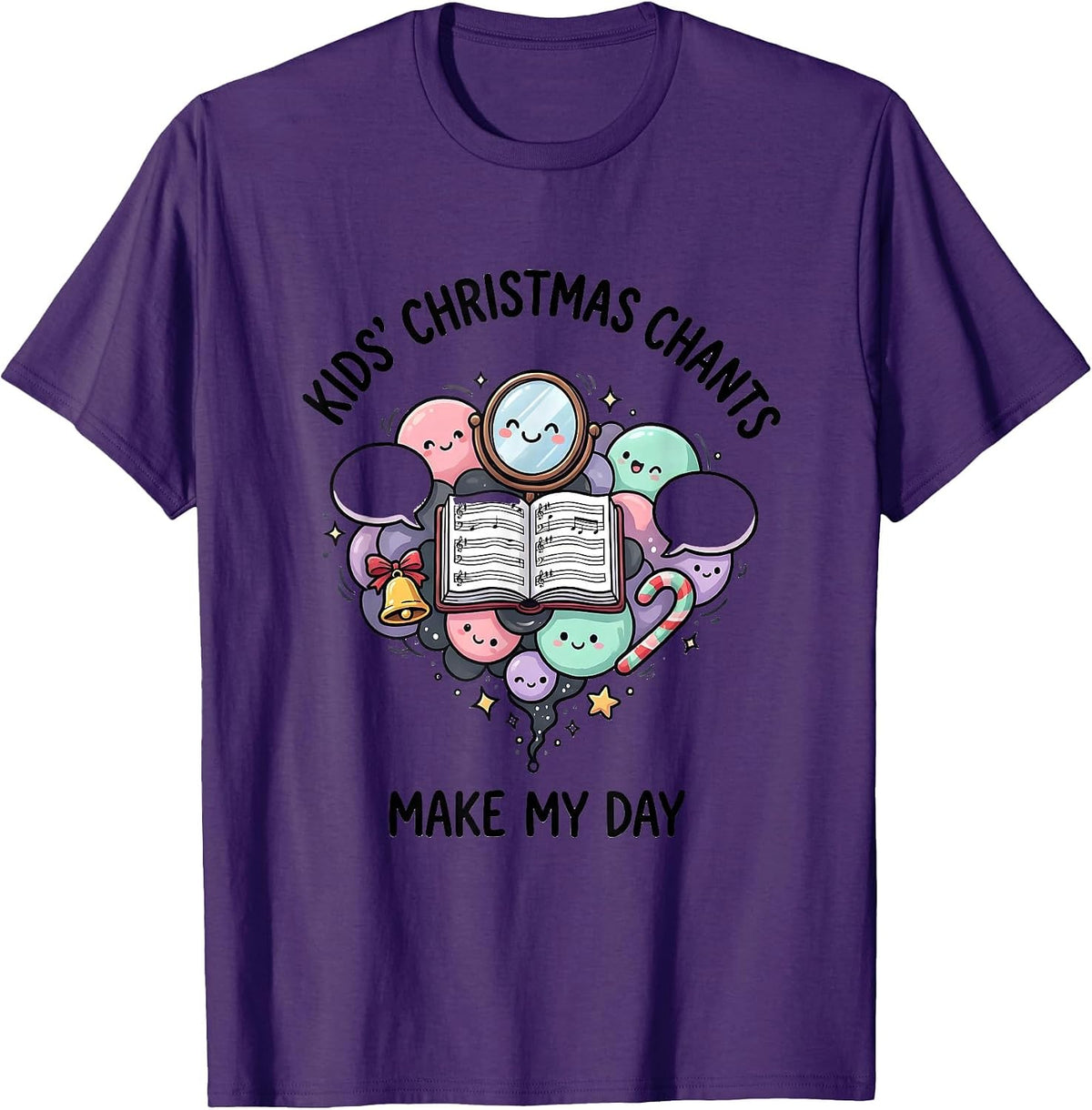 Kids' Christmas Chants Make My Day Funny Speech Therapist T-Shirt - Purple