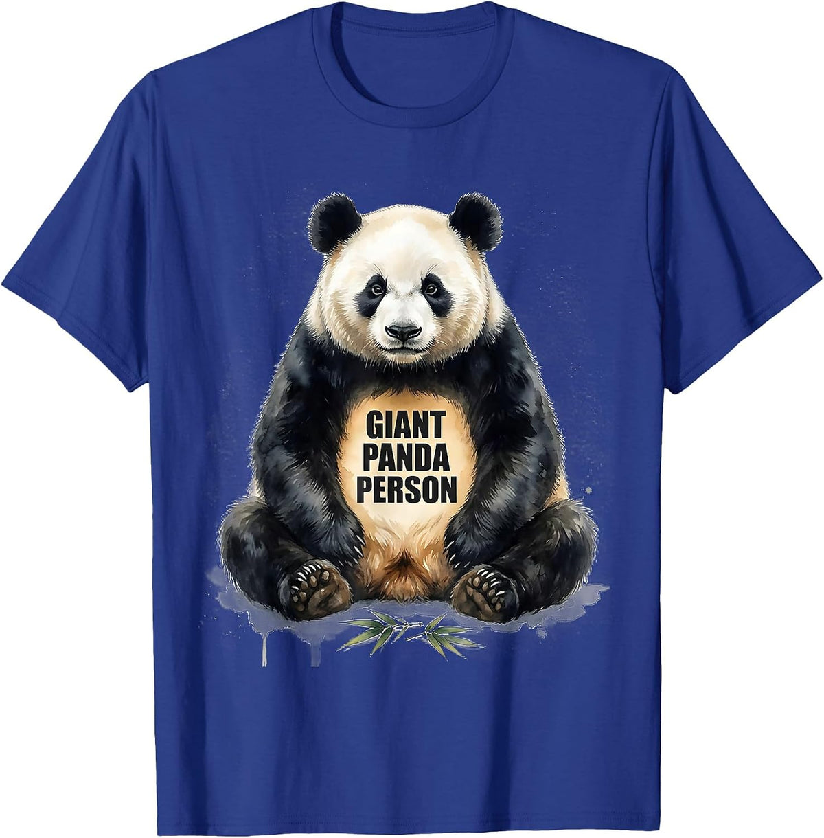 Giant Panda Person Cute Humor Panda Lover Gift T-Shirt - Royal Blue
