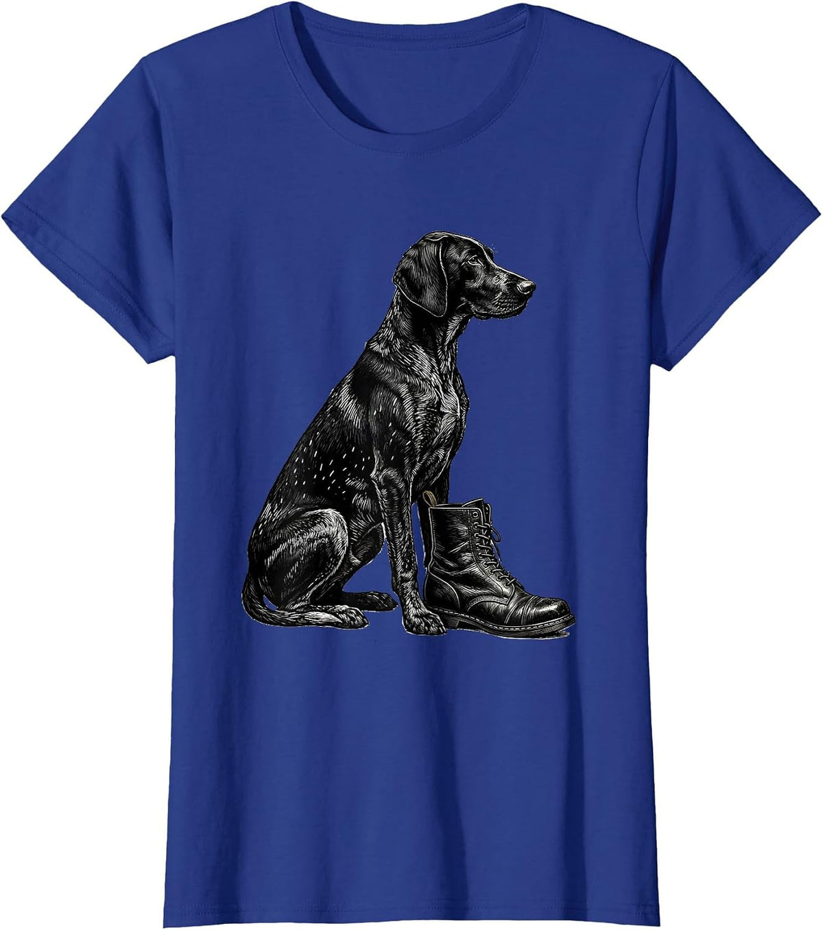 Women's German Shorthaired Pointer Dog Lover Hunting Dog Pride T-Shirt - Royal Blue