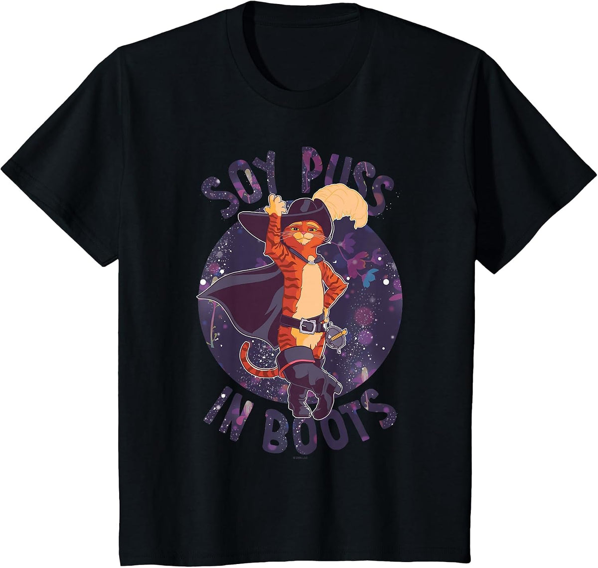 DreamWorks Puss in Boots: The Last Wish Soy Puss in Boots T-Shirt - Black