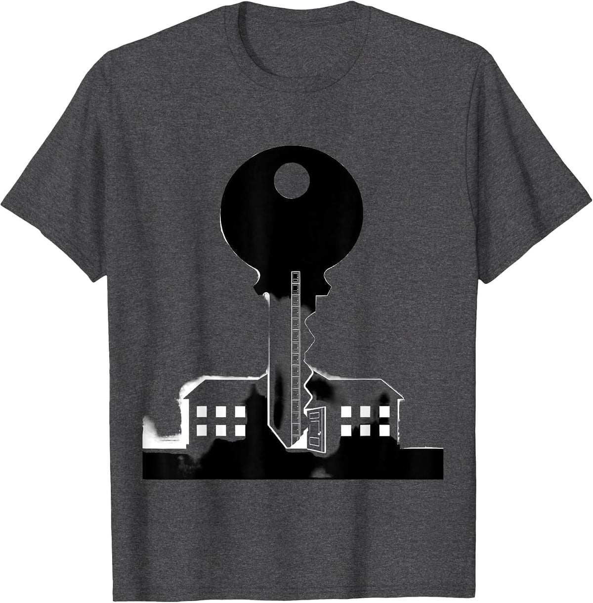Master Key School Custodian Appreciation Humor T-Shirt - Dark Heather Grey