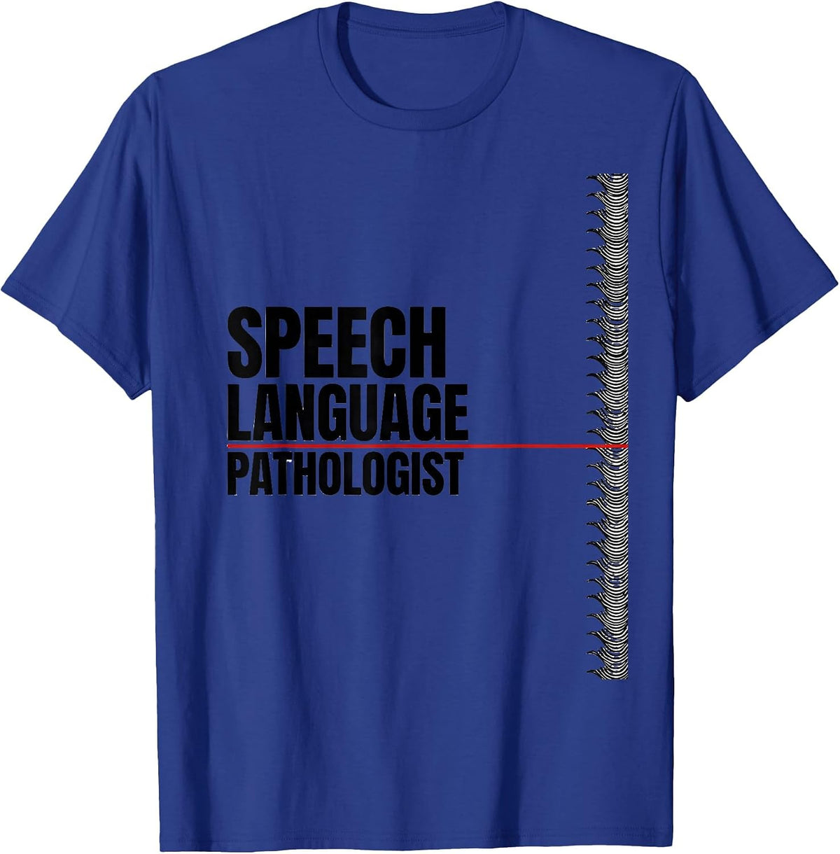 Speech Language Pathologist Retro Floral SLP Therapist Gift T-Shirt - Royal Blue
