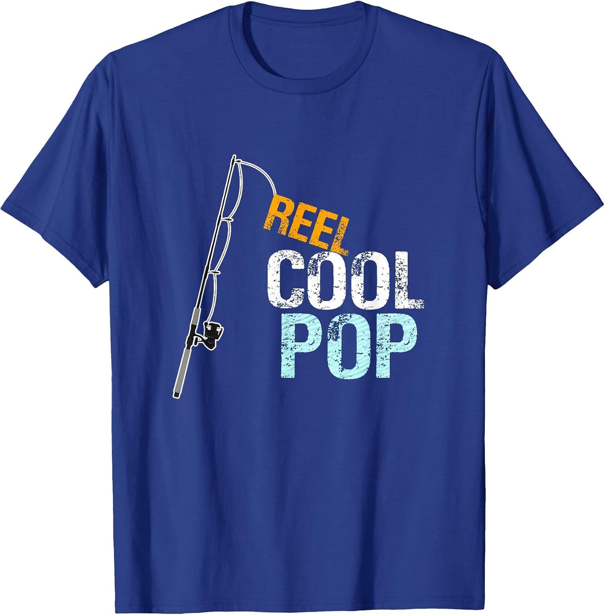 Reel Cool Pop Fishing Grandfather Grandpa T-Shirt - Royal Blue