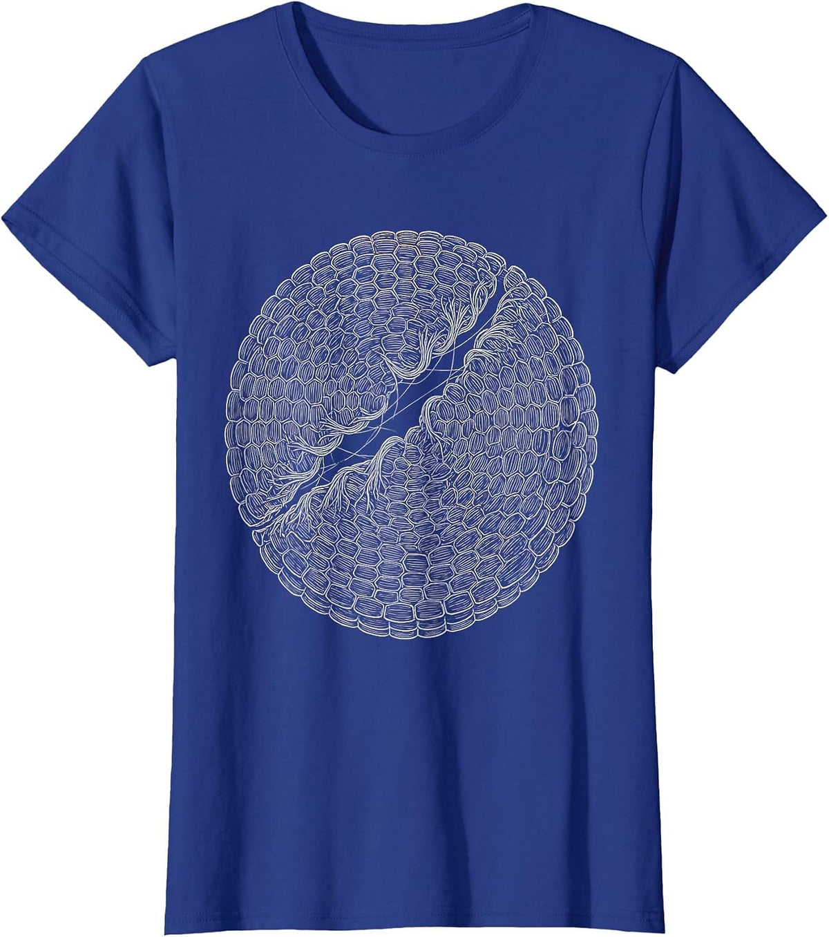 Women's Physical Therapy Torn Muscle Fiber Healing Art T-Shirt - Royal Blue