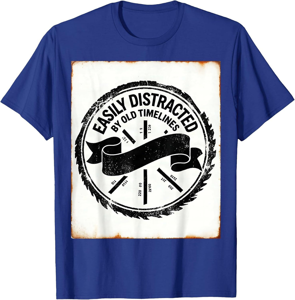 Easily Distracted By Old Timelines Funny History Teacher T-Shirt - Royal Blue