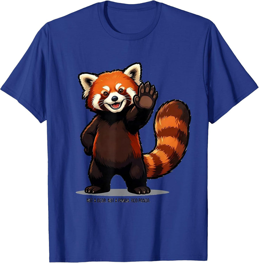 Not A Bear Not A Panda Red Panda Funny Animal Lover Gift T-Shirt - Royal Blue