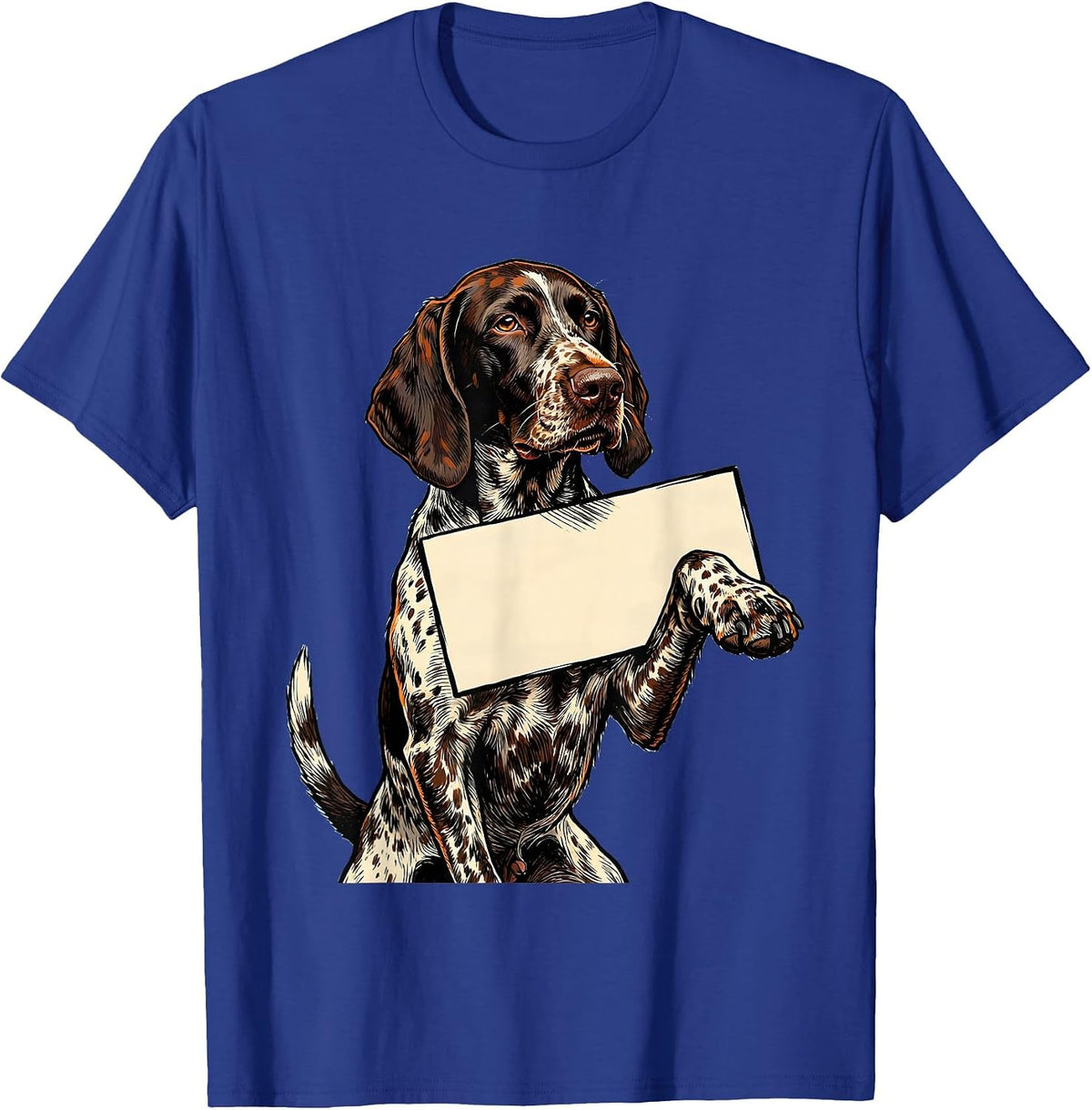 Men's German Shorthaired Pointer Hunting Dog Humor T-Shirt - Royal Blue