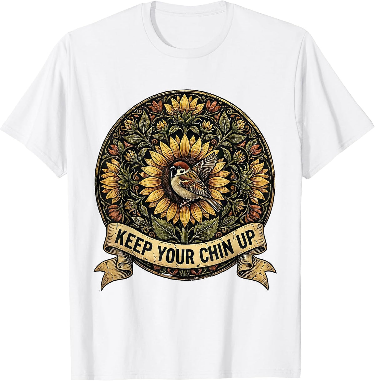 Men's Dear Person Behind Me Keep Your Chin Up T-Shirt - White