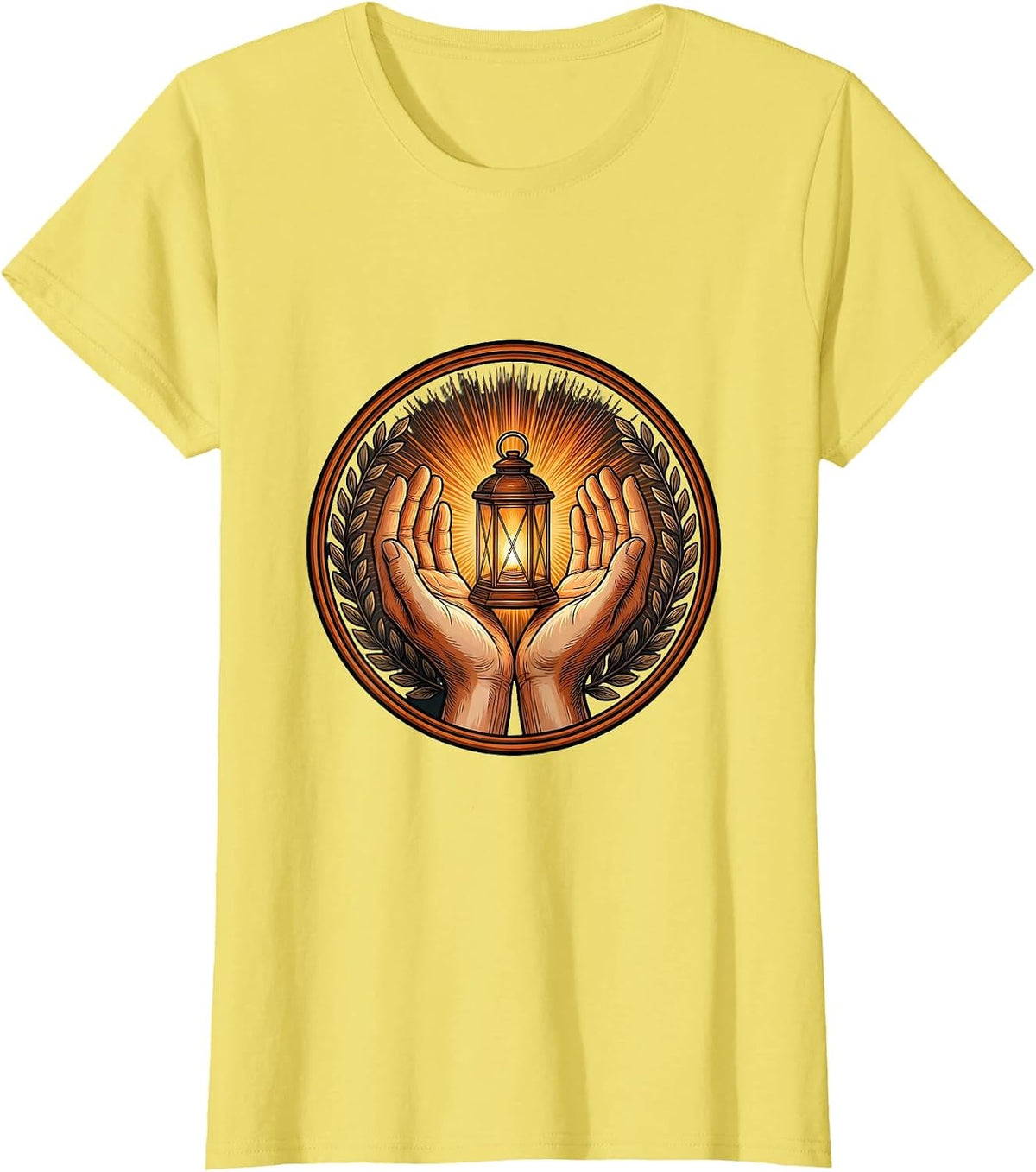 Suicide Prevention Awareness Lantern of Hope T-Shirt - Lemon Yellow